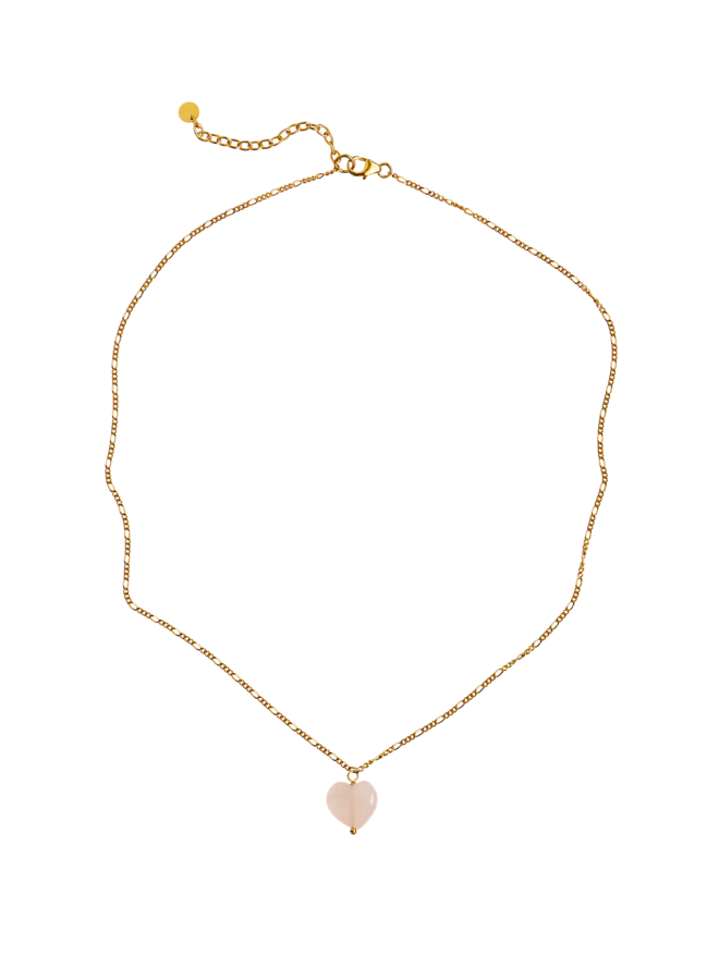 Stine A Amour Necklace Rose Quartz