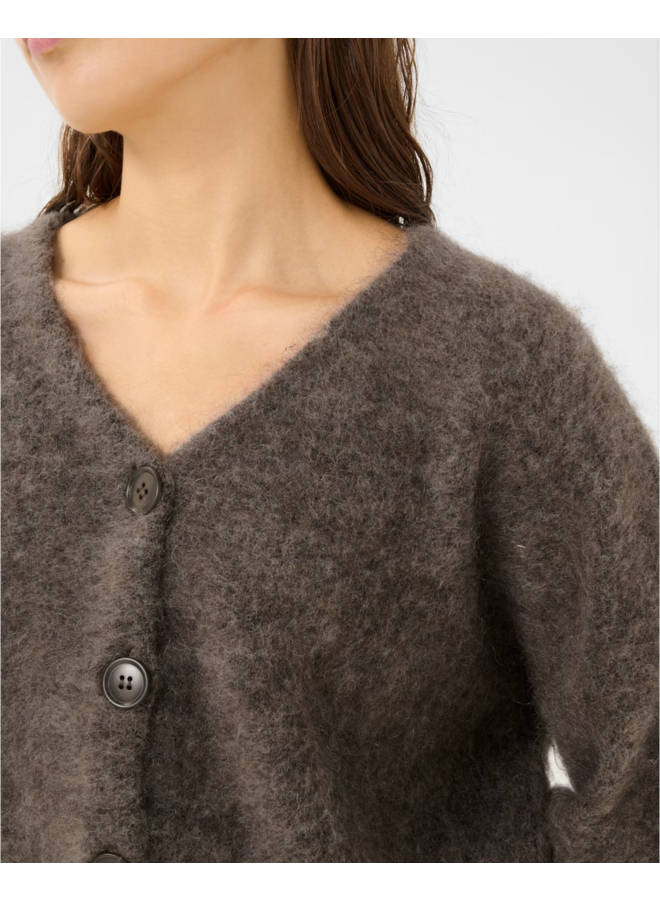 Gestuz Debbie V Cardigan NOOS Chestnut Melange
