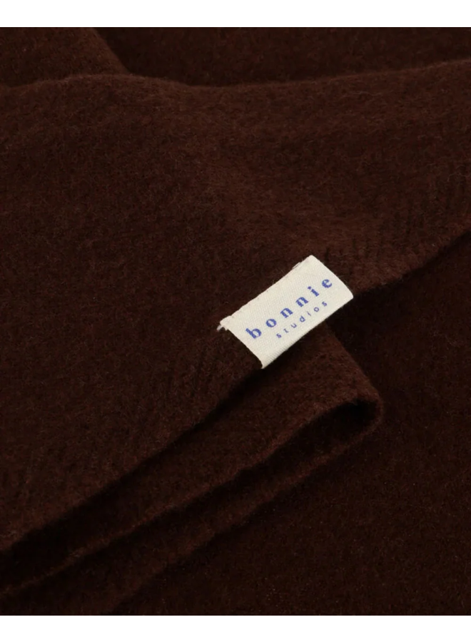 Bonnie Studios Wool Scarf Choco Brown