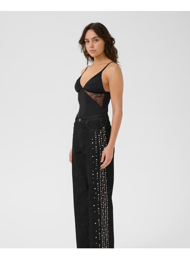 Gestuz Cami Lace Top Black