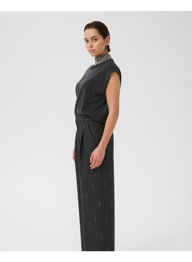 Gestuz Manzi Deco Waistcoat Deep Graphite