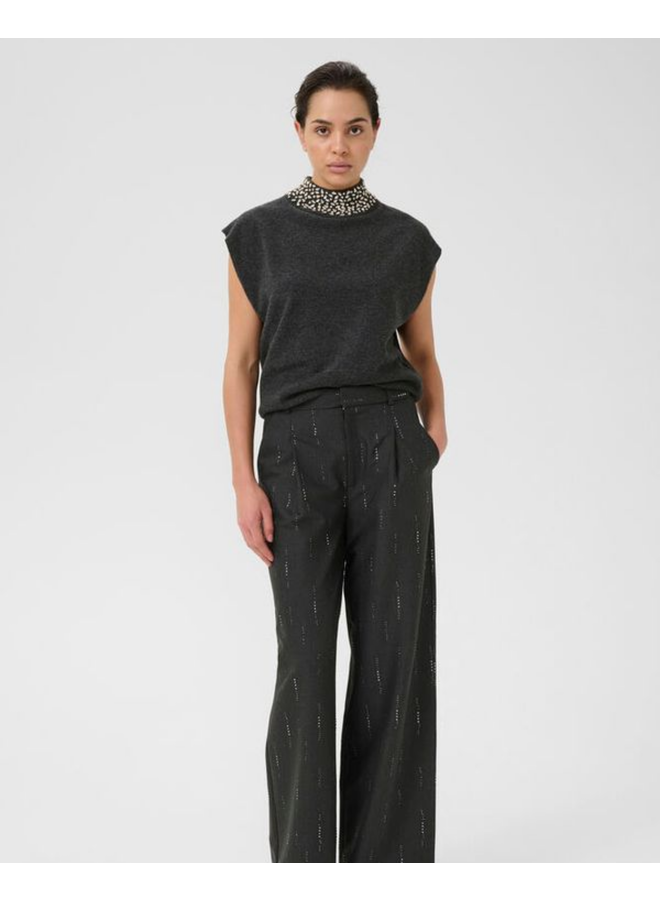 Gestuz Manzi Deco Waistcoat Deep Graphite