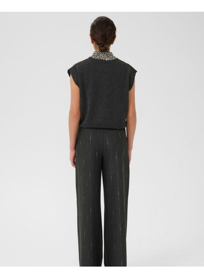 Gestuz Manzi Deco Waistcoat Deep Graphite
