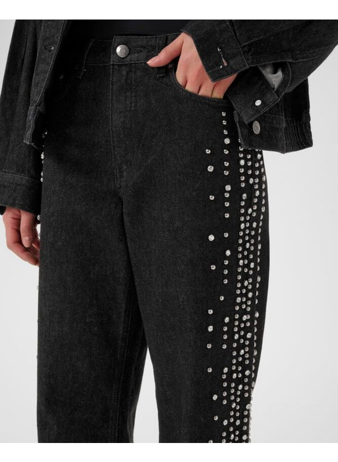 Gestuz Leei HW Wide Jeans Black