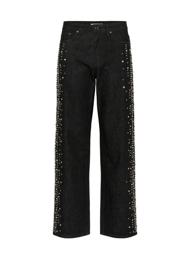 Gestuz Leei HW Wide Jeans Black