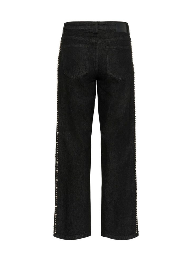 Gestuz Leei HW Wide Jeans Black