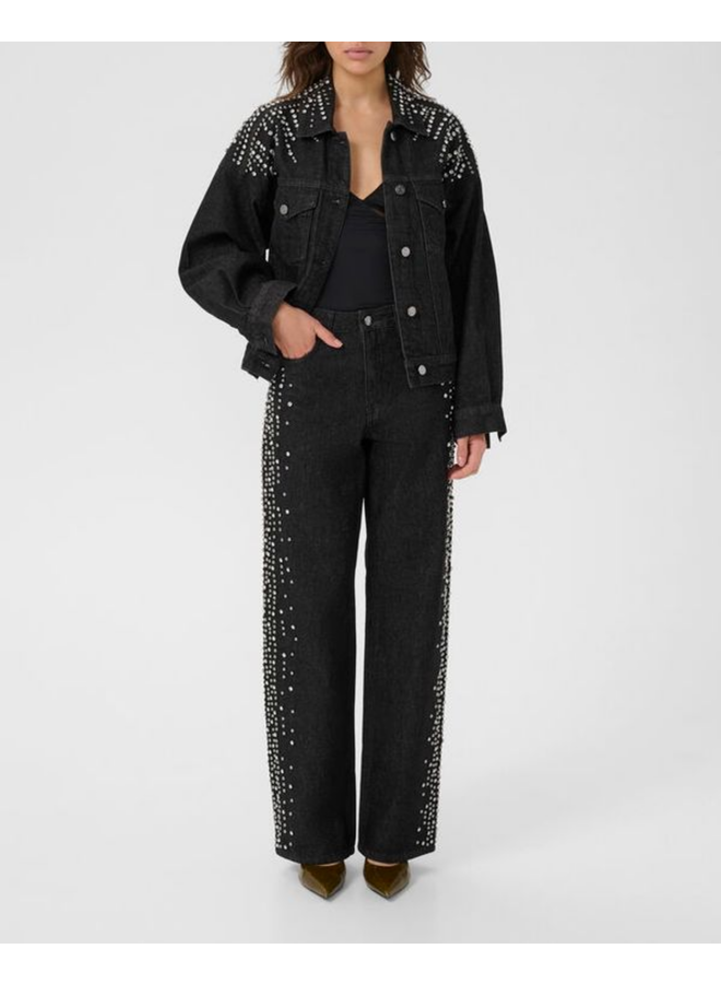 Gestuz Leei HW Wide Jeans Black