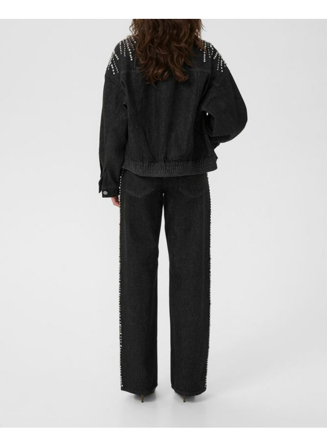 Gestuz Leei HW Wide Jeans Black