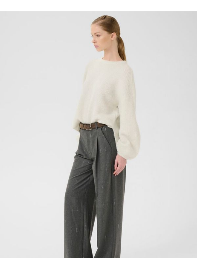 Gestuz Alpha Shimmer Pullover Ivory with Lurex