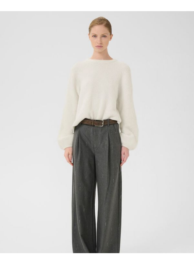 Gestuz Alpha Shimmer Pullover Ivory with Lurex