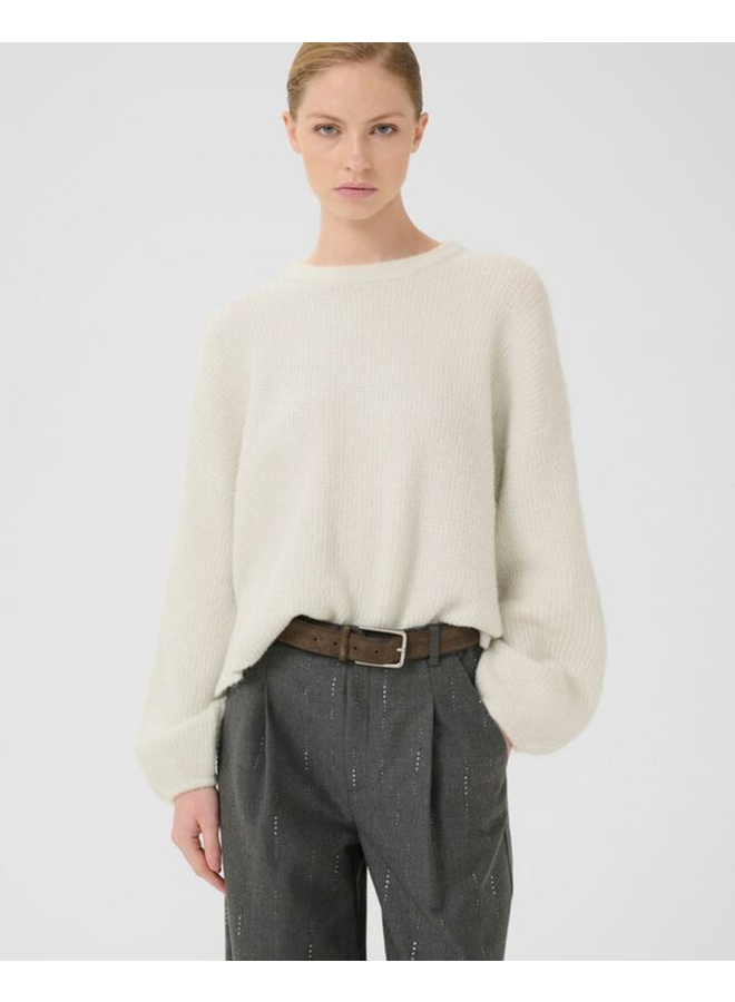 Gestuz Alpha Shimmer Pullover Ivory with Lurex