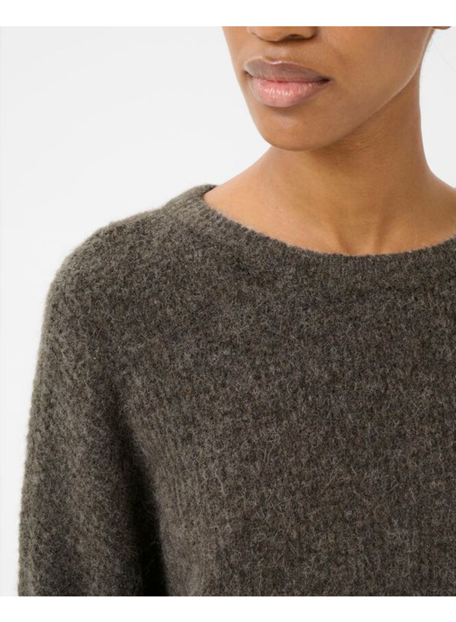 Gestuz Alpha Slit Pullover NOOS Chestnut Melange