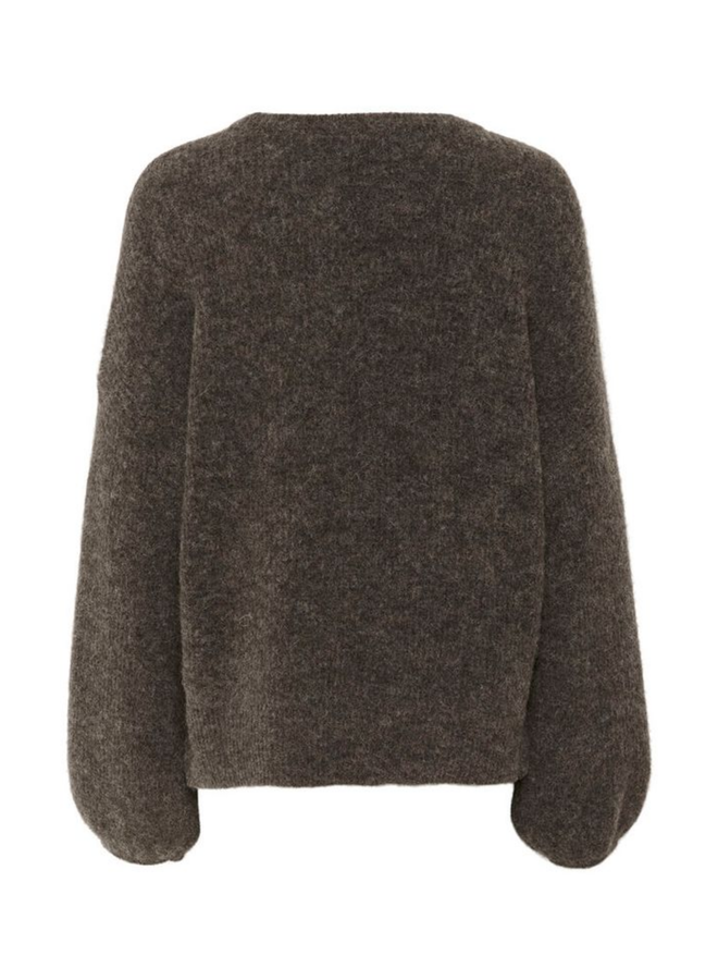 Gestuz Alpha Slit Pullover NOOS Chestnut Melange