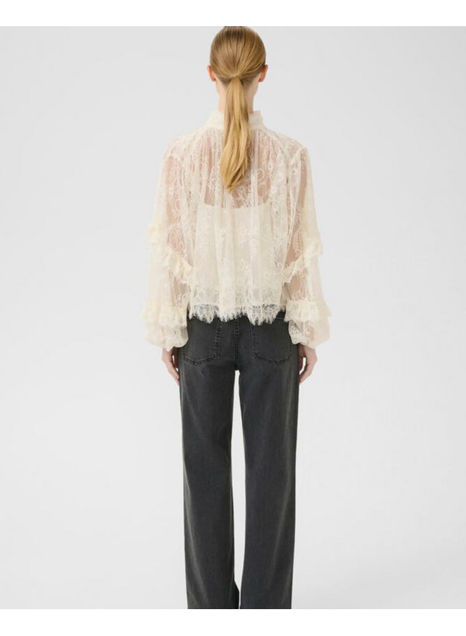 Gestuz Lami Blouse Egret