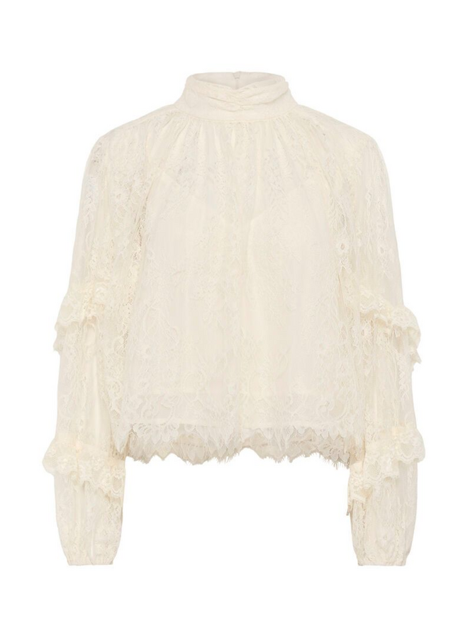 Gestuz Lami Blouse Egret