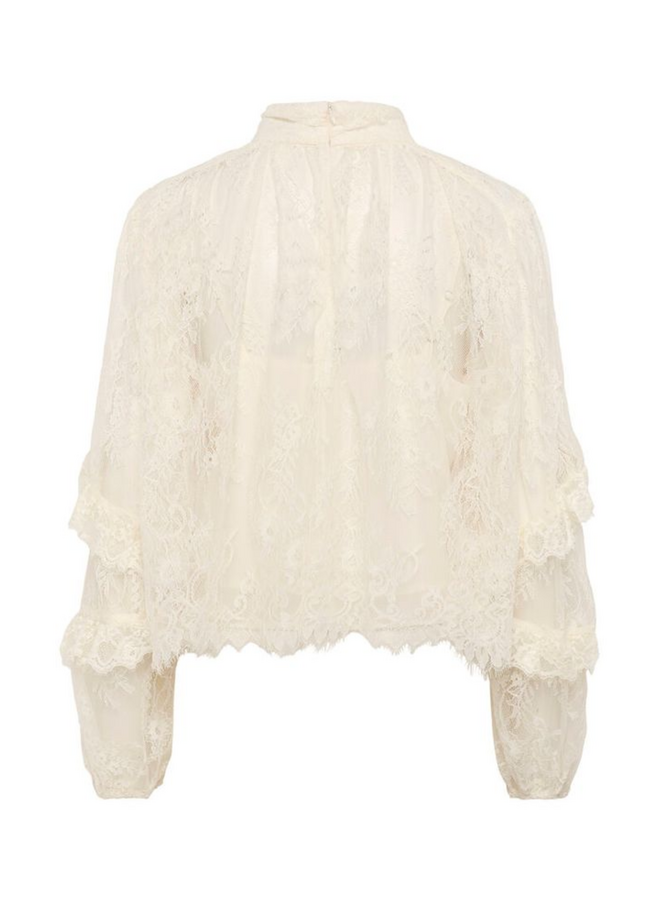 Gestuz Lami Blouse Egret