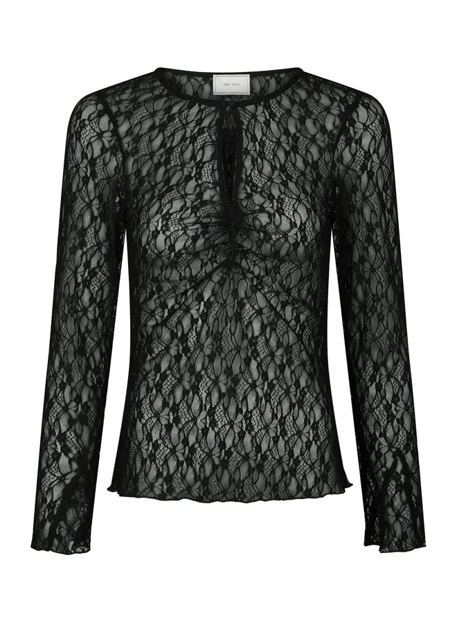 Neo Noir Matria Lace Blouse Black