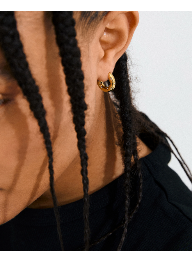 Pilgrim NEVAEH hoops gold-plated