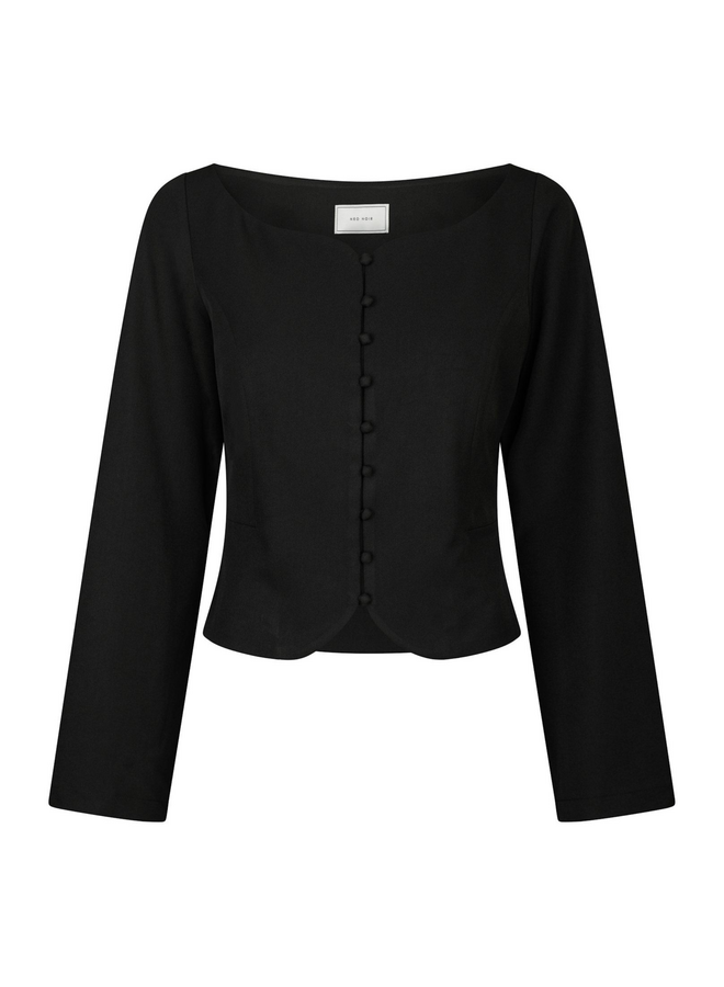Neo Noir Salsa Structure Blouse Black