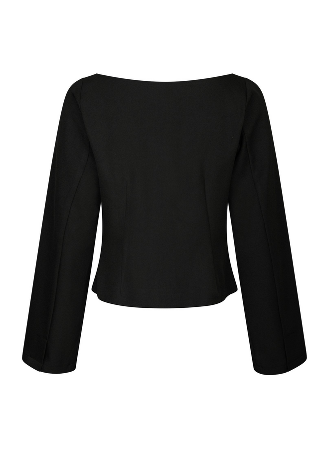 Neo Noir Salsa Structure Blouse Black