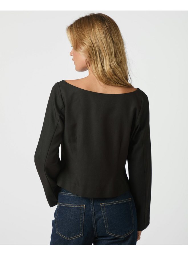 Neo Noir Salsa Structure Blouse Black