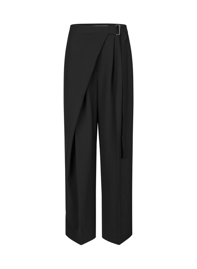 Second Female Fique Wrap Trousers Black