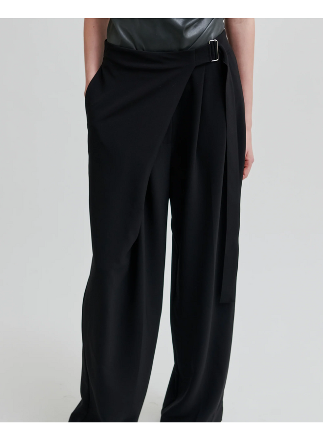 Second Female Fique Wrap Trousers Black