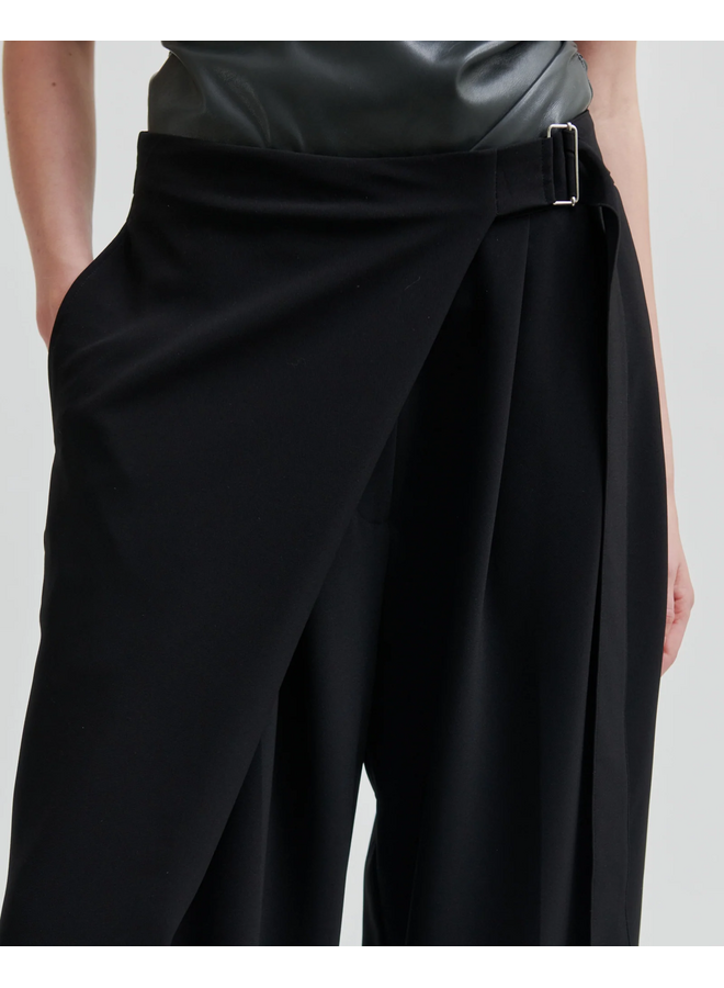 Second Female Fique Wrap Trousers Black