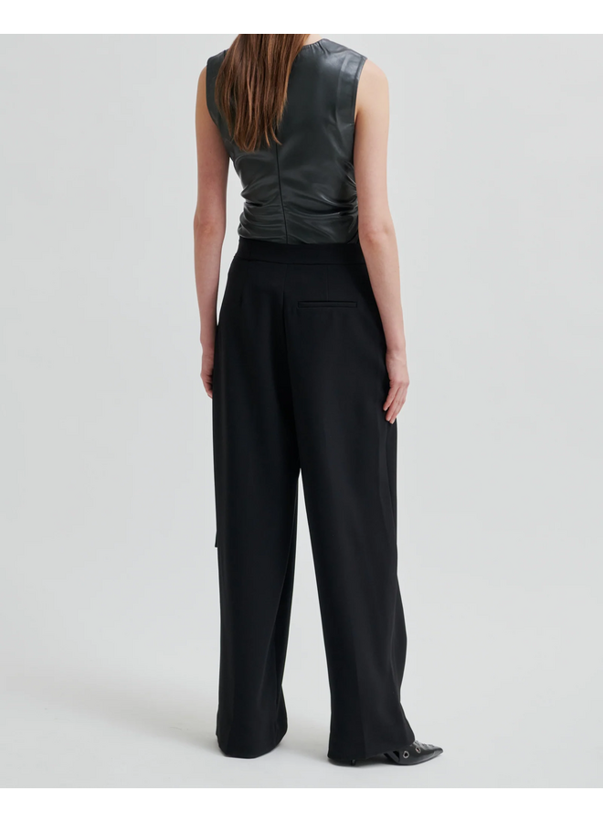 Second Female Fique Wrap Trousers Black