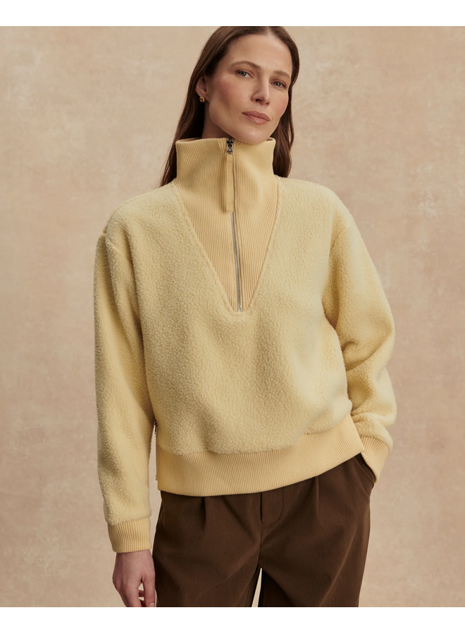 Varley Jaylin Half Zip Fleece Reed Yellow