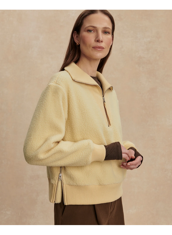 Varley Jaylin Half Zip Fleece Reed Yellow