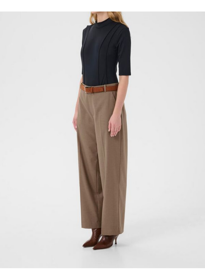 Gestuz Paula MW Straight Pants NOOS Dark Timberwolf Melange