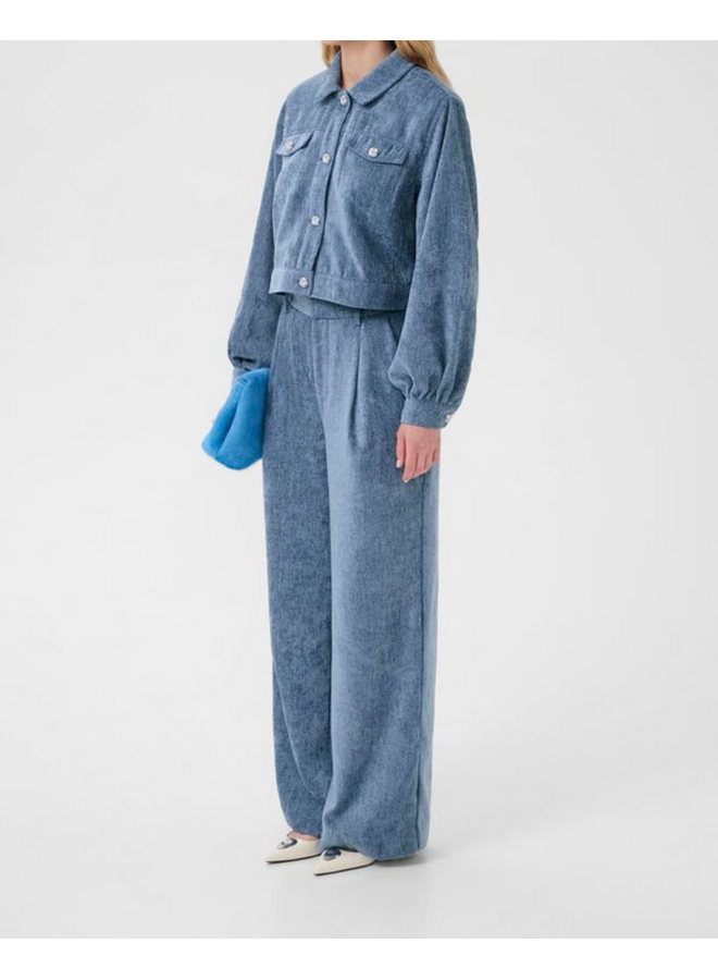 Gestuz Vally HW Wide Pants Denim Blue