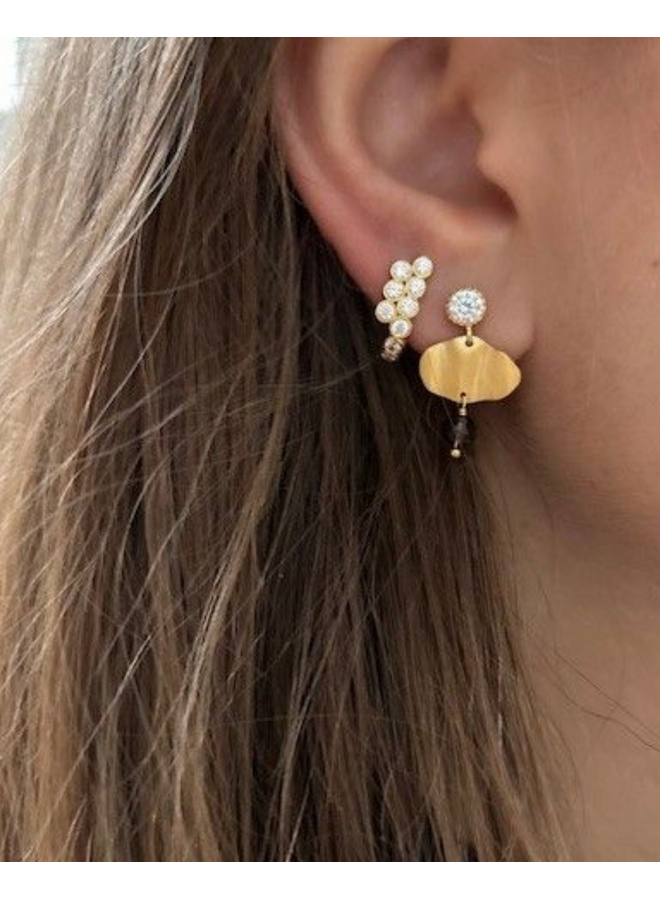 Stine A Petit Cleo Mocha Earring - per stuk