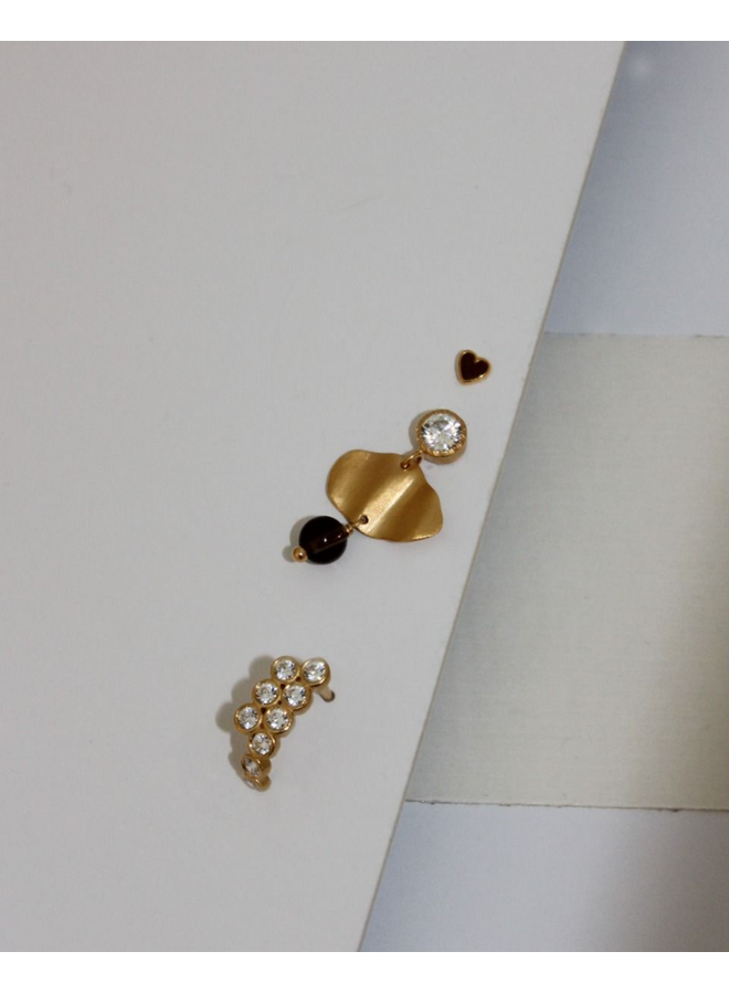 Stine A Petit Cleo Mocha Earring - per stuk