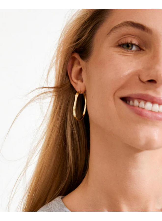 Pilgrim EMBER hoop earrings gold-plated