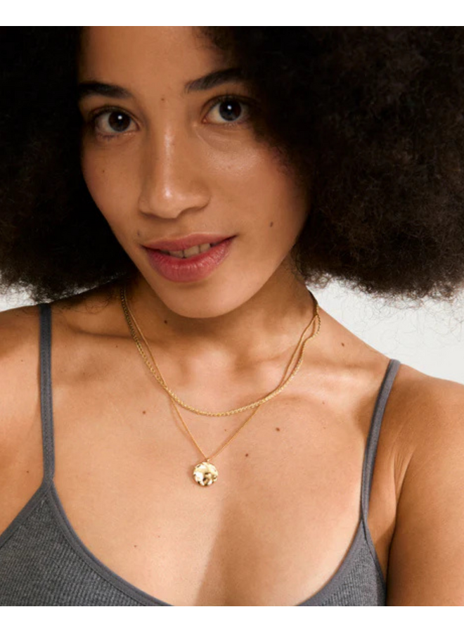 Pilgrim DECLAN necklace 2-in-1 set, gold-plated