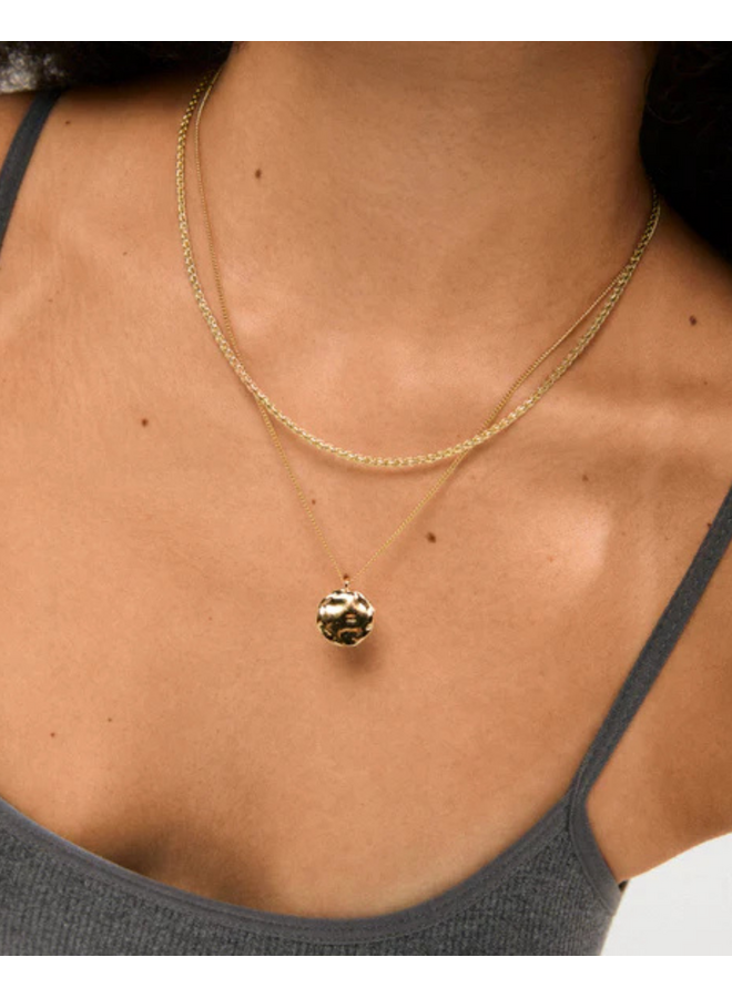 Pilgrim DECLAN necklace 2-in-1 set, gold-plated