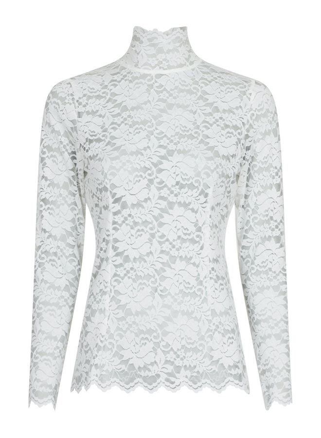 Neo Noir Liza Laceflower Blouse Creme