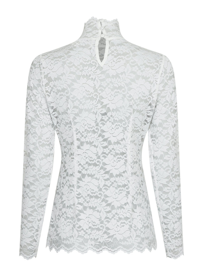 Neo Noir Liza Laceflower Blouse Creme