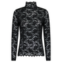 Neo Noir Liza Laceflower Blouse Black