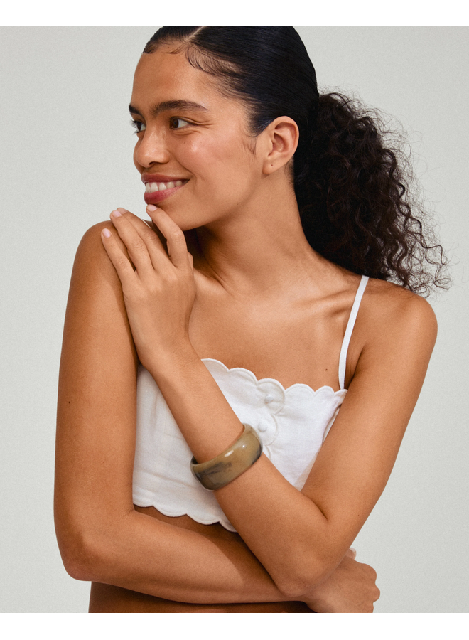 Pilgrim AASE maxi bangle green