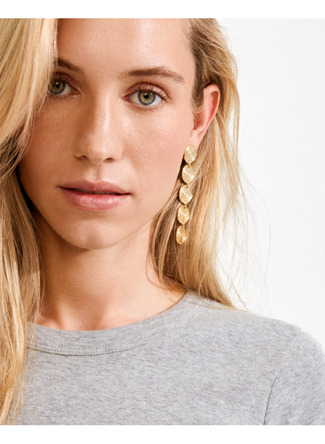 Pilgrim AIR earrings gold-plated