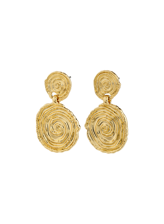 Pilgrim AIR earrings gold-plated