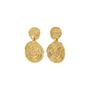 Pilgrim AIR earrings gold-plated