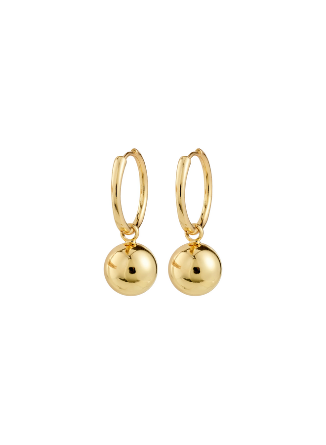 Pilgrim AIR hoop earrings gold-plated