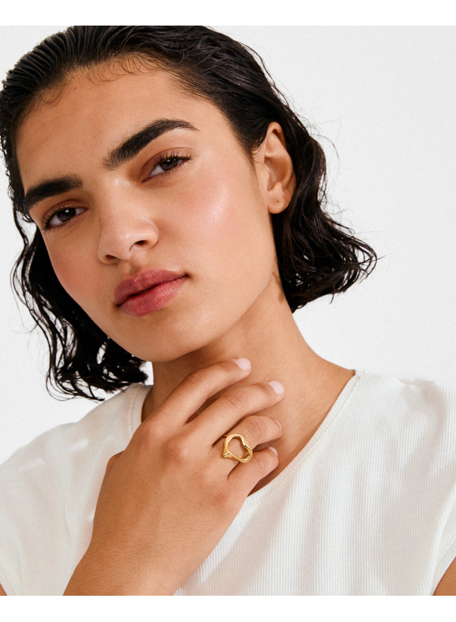 Pilgrim IRIS ring gold-plated