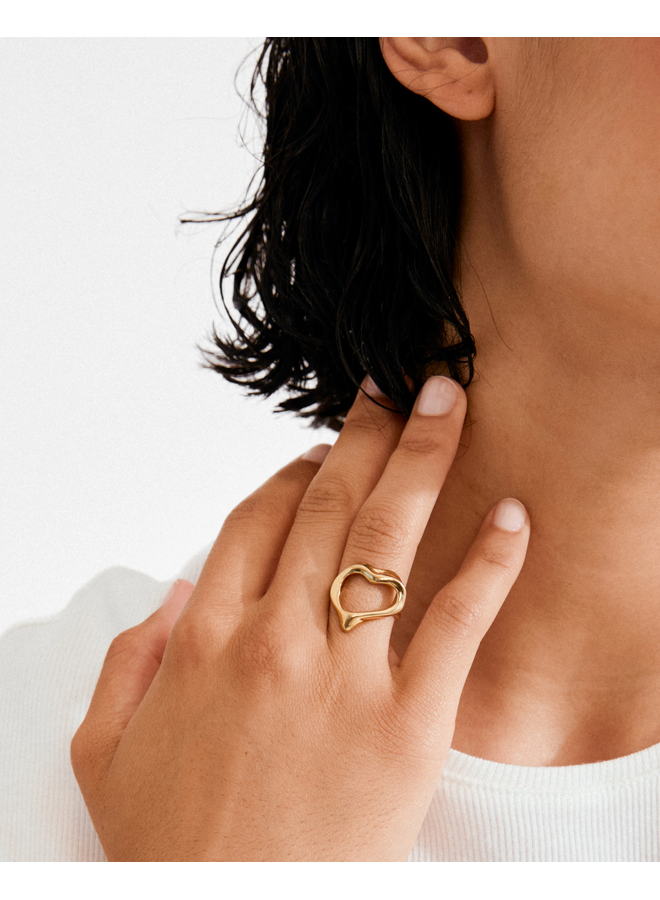 Pilgrim IRIS ring gold-plated