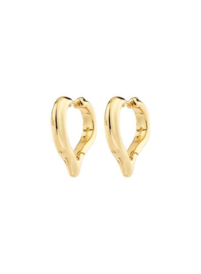 Pilgrim IRIS earrings gold-plated