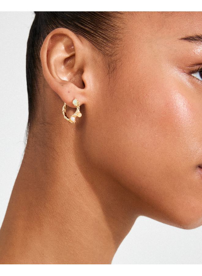 Pilgrim  IRIS hoop earrings gold-plated